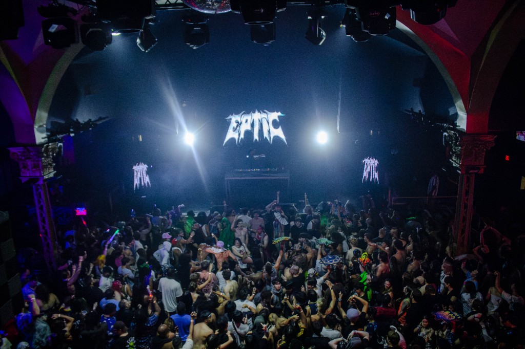 From the balcony — EPTIC on the LED wall, Believe Music Hall
